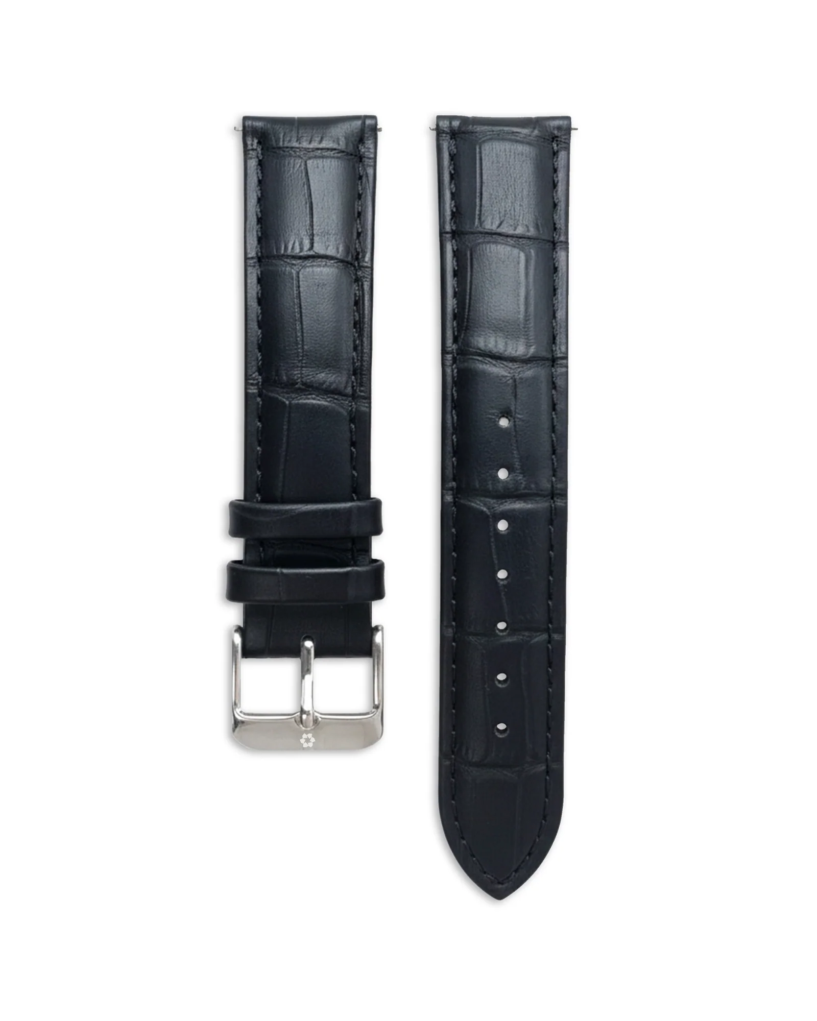Bracelet Cuir Noir 20mm