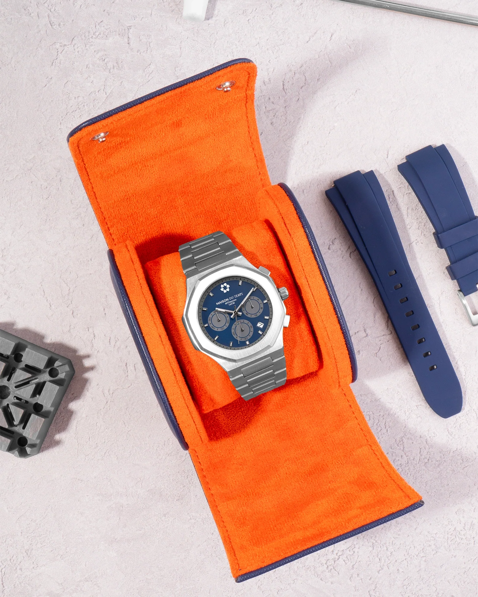 Étui Montre Bleu - 1 Montre - Image 3